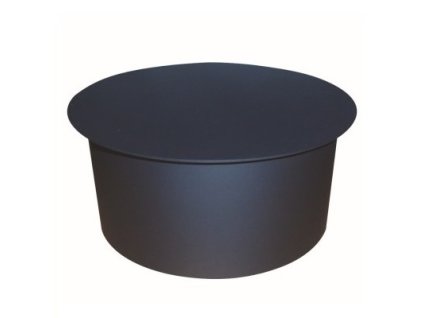 Viečko dymové hrubostenné 1,5 / 120 mm, čierne