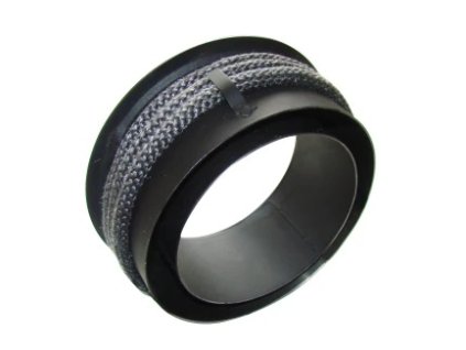 Redukcia dymová HR 1,5 / 180-130 mm s tesniacou šnúrou, čierna