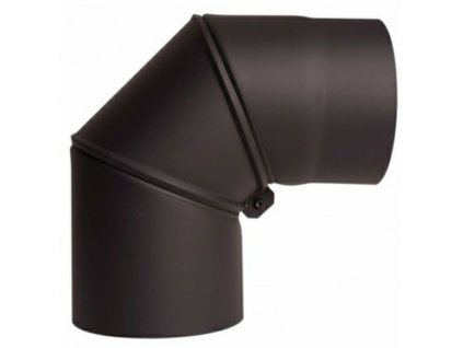 Koleno dymové hrubostenné  1,5 / 150 mm, čierne