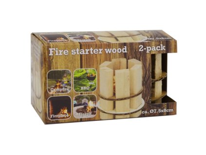 Podpaľovač tuhý drevitý 2 ks