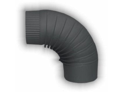 Koleno dymové ŽEMINI 120 mm, antracit