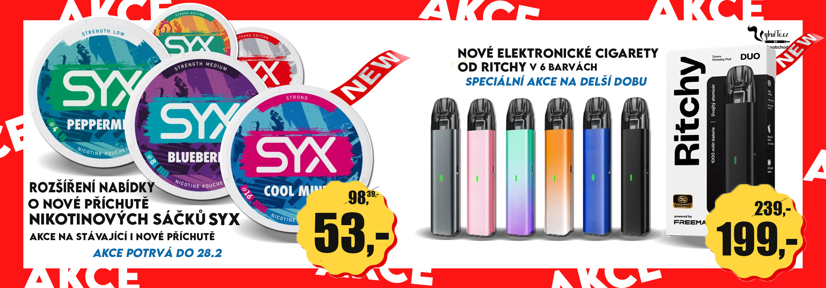 AKCE SYX A RITCHY BATERIE