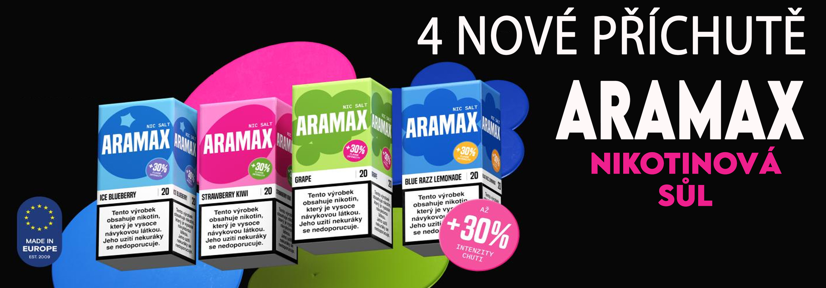 ARAMAX 4 nové liquidy