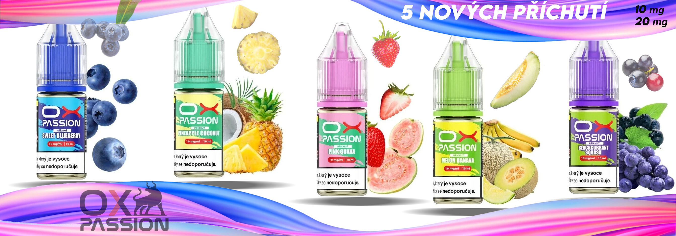 5 NOVÝCH PŘÍCHUTÍ OX PASSION