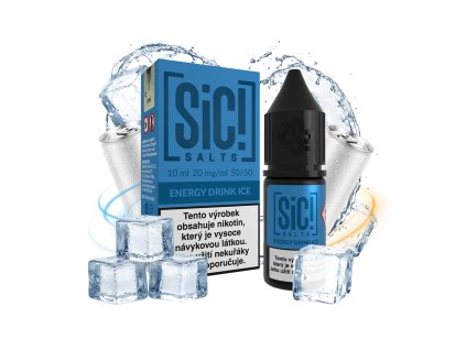 mockup energy drink ice