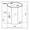 Nádrž na pelety (Typ Nádrž na pelety 1000 L /650 kg peliet / do 80 kW)