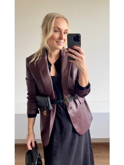 Černé maxi šaty na ramínka s košilí - elegantní černé šaty v setu