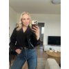 Premium košile s peplum efektem – černá 2v1  Premium košile s peplum efektem – černá 2v1