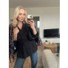 Premium košeľa s peplum efektom – čierna 2v1