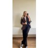 Černý komplet s vestou - moderní dvojdílný outfit pro volný čas
