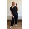 Černé tepláky dámské volný pohodlný střih