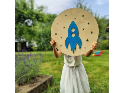 Lampička s raketou