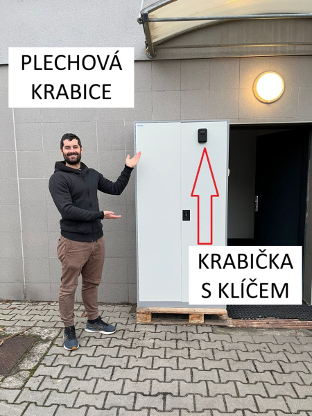 Plechová krabice s klíčem