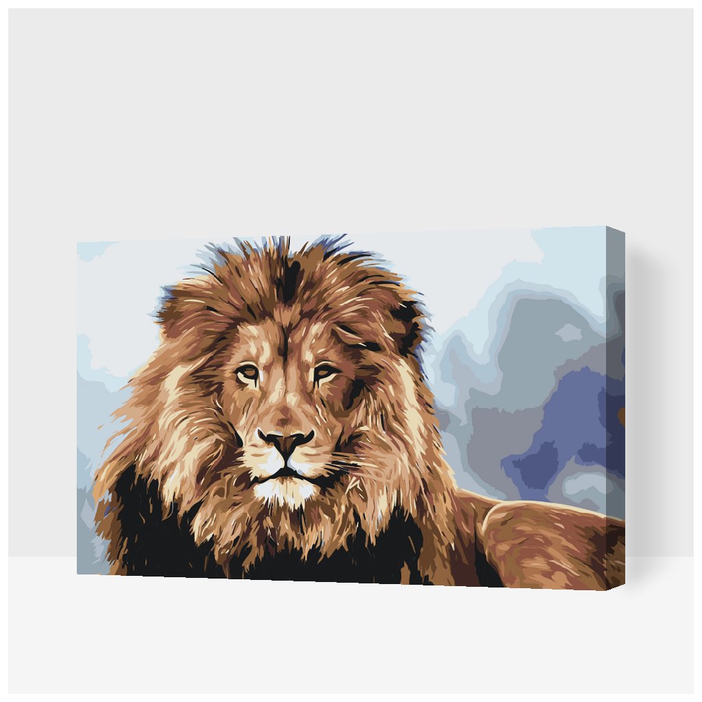 Malování podle čísel - Lev, král zvířat
