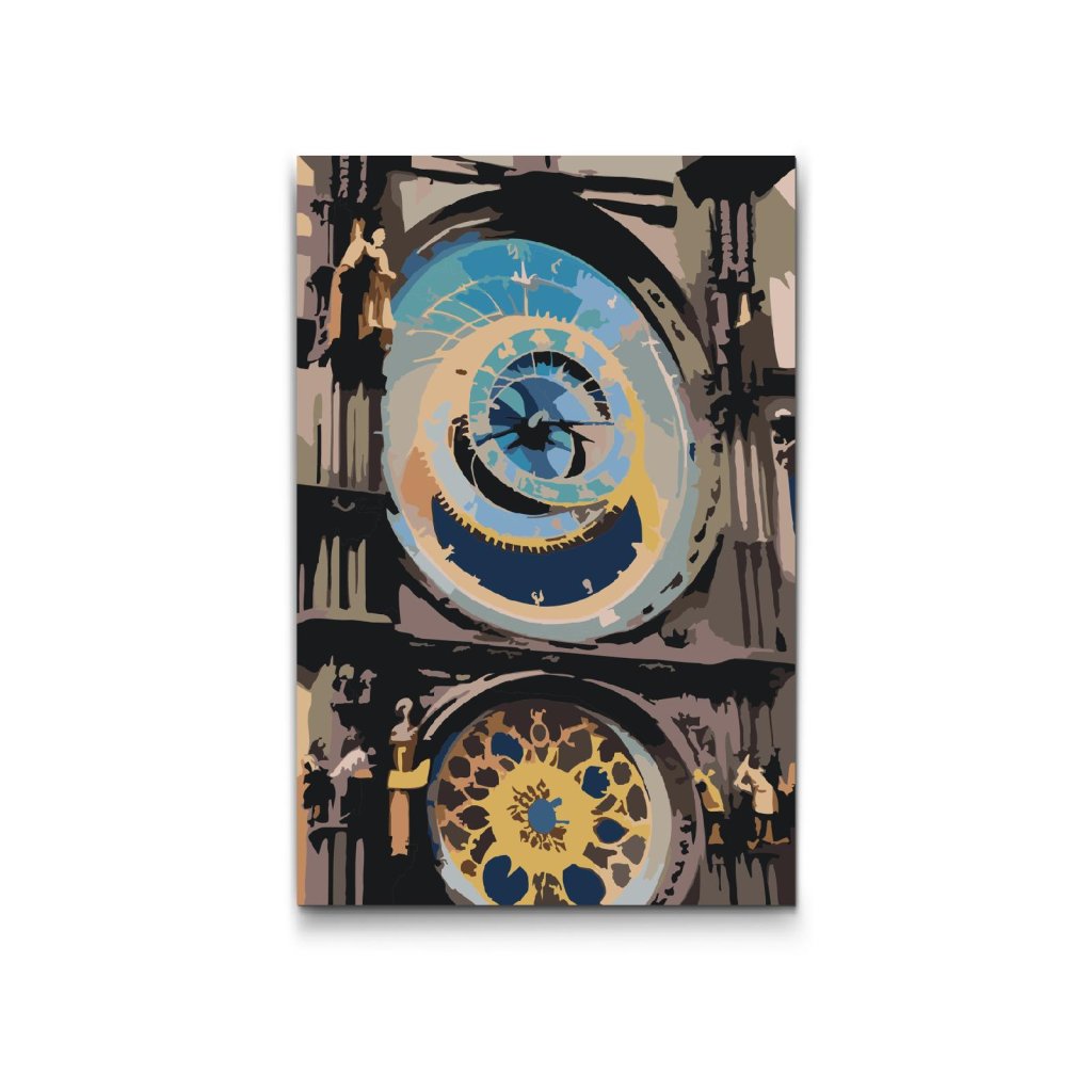 M2_Malování_podle_čísel_-_Pražský_orloj_z_blízka