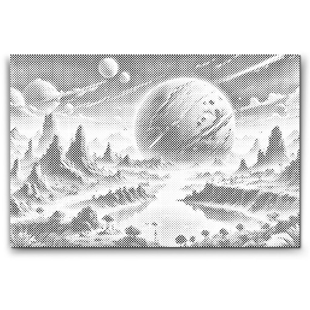 M2_Tečkování_-_Abstraktní_planeta_ve_vesmíru
