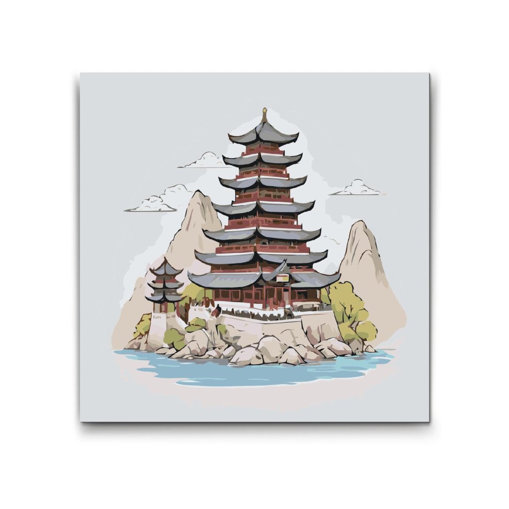 M2_Malování_podle_čísel_-_Čínský_chrám