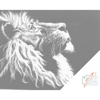 Tečkování - Hrdý lev