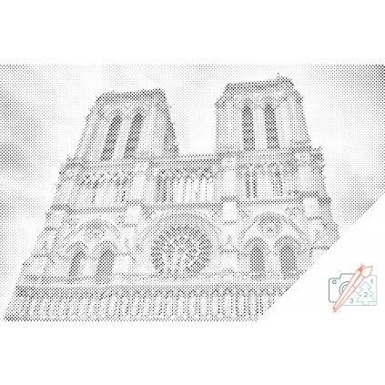Tečkování - Katedrála Notre-Dame 2