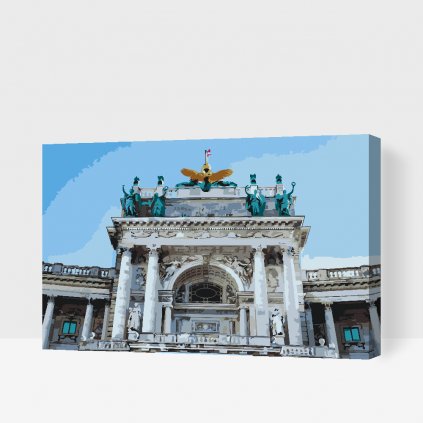 Malování podle čísel - Palác Hofburg, Vídeň