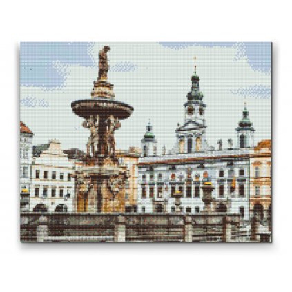 Diamantové malování - Náměstí Přemysla Otakara II.