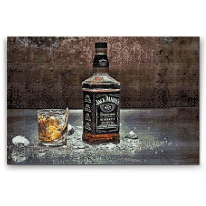 Diamantové malování - Jack Daniels whisky