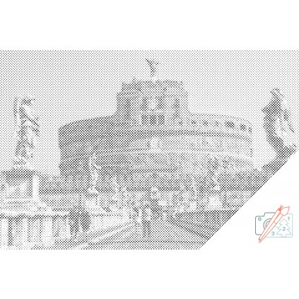 Tečkování - Andělský hrad v Římě