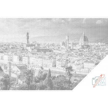 Tečkování - Výhled na město - Florencie