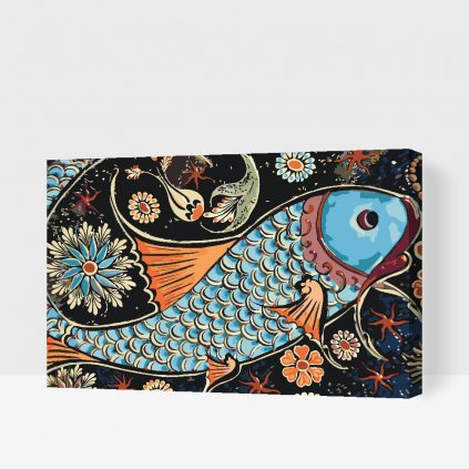Malování podle čísel - Mozaika ryby