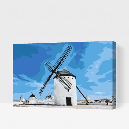 Malování podle čísel - Větrné mlýny