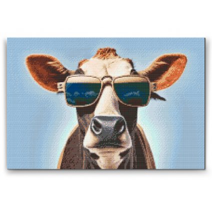 Diamantové malování - Cool kráva