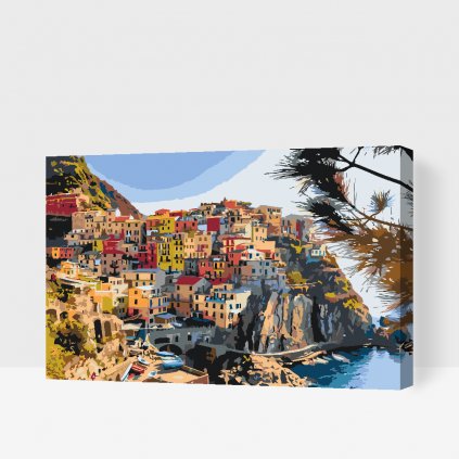 Malování podle čísel - Cinque Terre