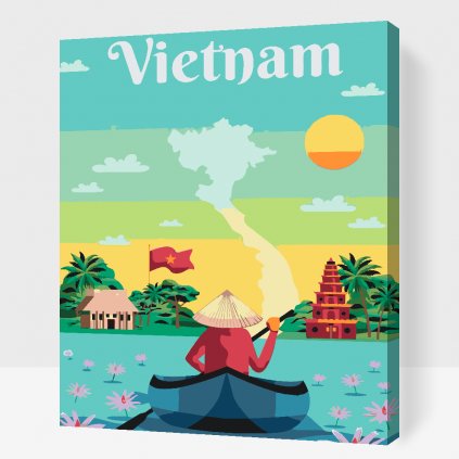 Malování podle čísel - Vietnam