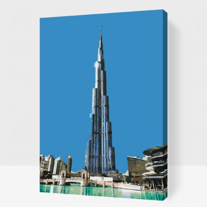 Malování podle čísel - Burj Khalifa, Dubaj 2