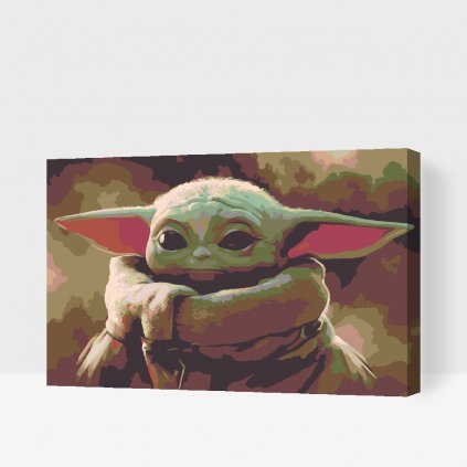 Malování podle čísel - Star Wars Baby Yoda