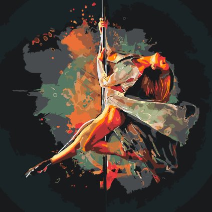 Malování podle čísel - Pole dance