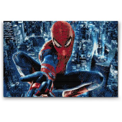 Diamantové malování - Spiderman v akci