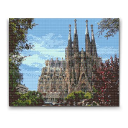 Diamantové malování - Sagrada Família