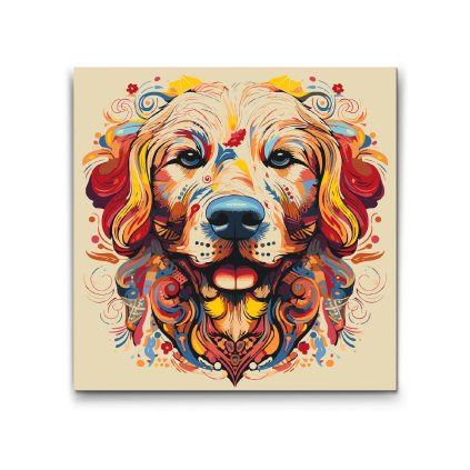 Malovani_podle_cisel_Mandala_Pes_Zlaty_retrivr_M2