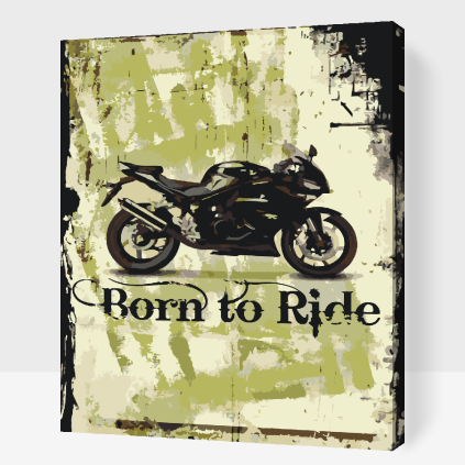 Malování podle čísel - Born to Ride
