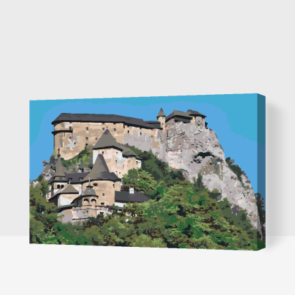Malování podle čísel - Oravský hrad