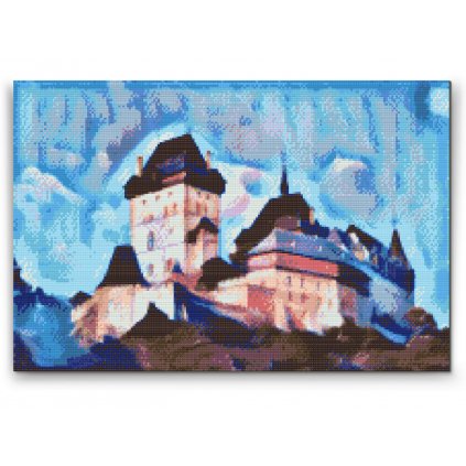 Diamantové malování - Hrad Karlštejn