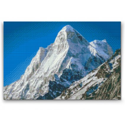Diamantové malování - Zasněžené hory
