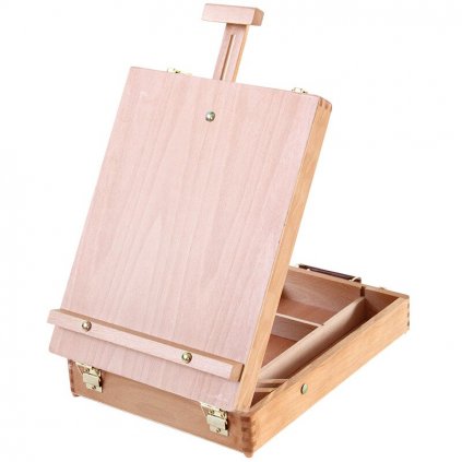 Stojan na malování - Dřevěný kufřík