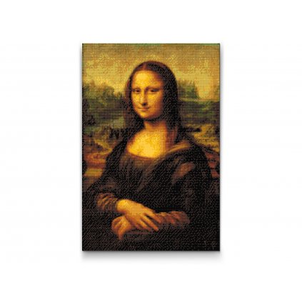 Diamantové malování - Leonardo da Vinci - Mona Lisa
