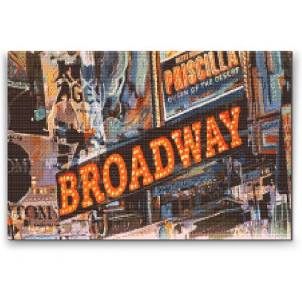 Diamantové malování - Broadway