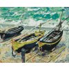 Malování podle čísel - Claude Monet - 3 rybářské lodě