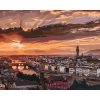 Malování podle čísel - Západ slunce ve Florencii