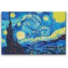 Diamantové malování - Vincent Van Gogh - Hvězdná noc (Rámování Bez rámu (pouze plátno), Velikost 40x60cm)