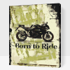 Malování podle čísel - Born to Ride